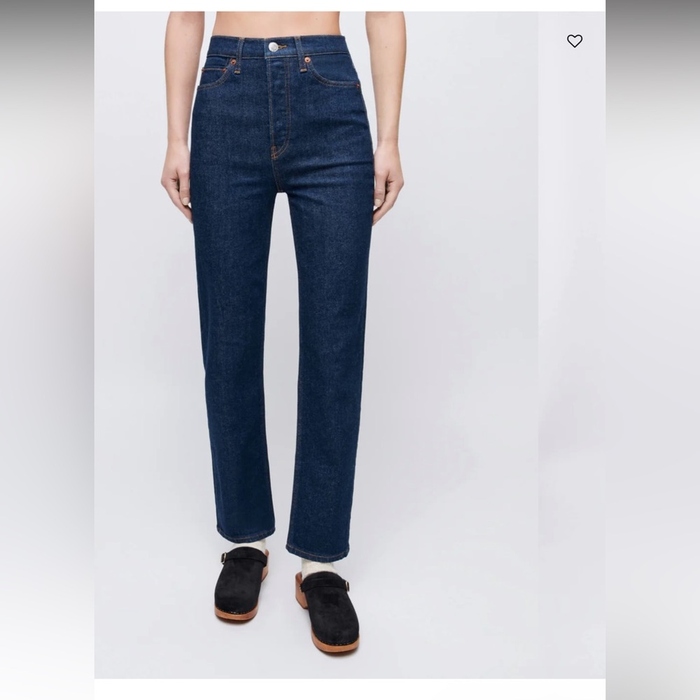 RE/DONE stove pipe straight leg jeans